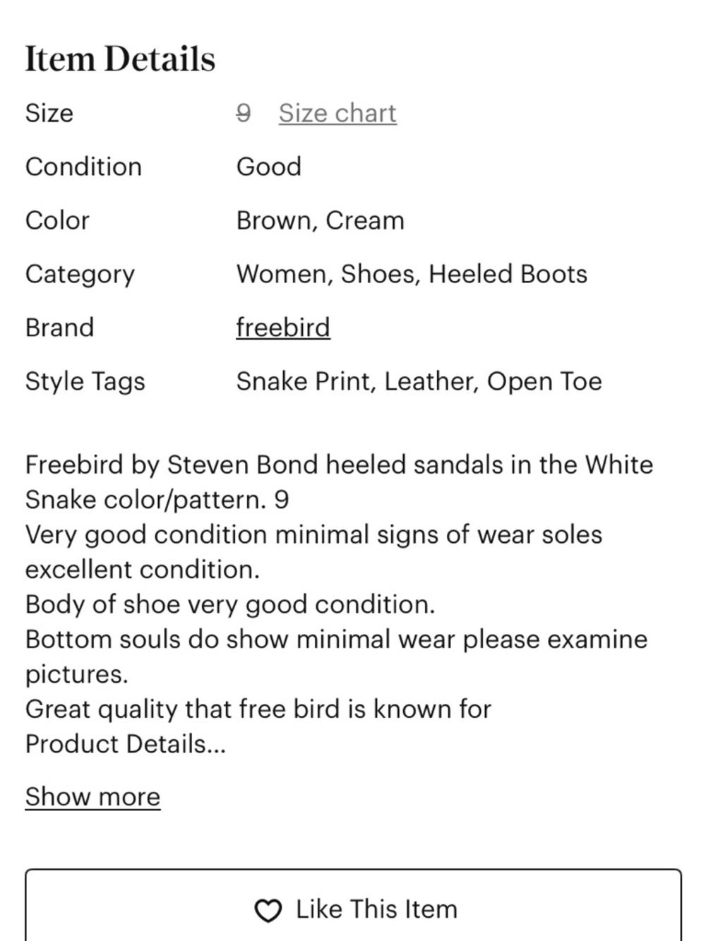 FREE BIRD STEVEN SANDALS - Picture 2 of 10